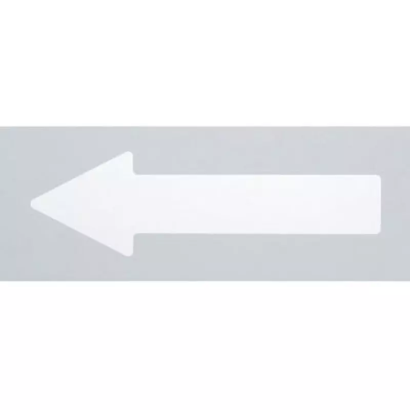 MIDORI Verdeviva Arrow Tape Pet Film White, VHT-YAJIRUSHI (Pack of 10 Pcs)