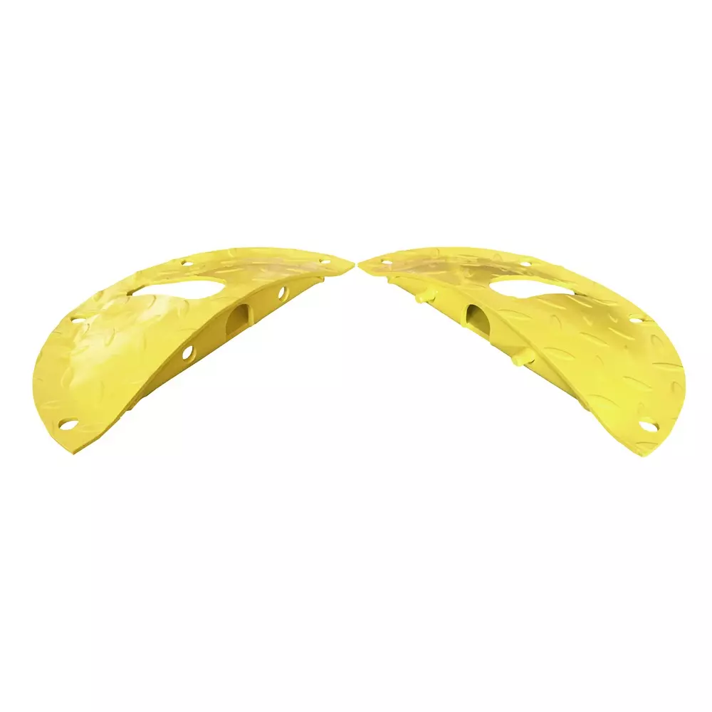 RS PRO Speed Bump 360x50x180 mm Steel Yellow 4 15 km/h 35 mm, 2845266