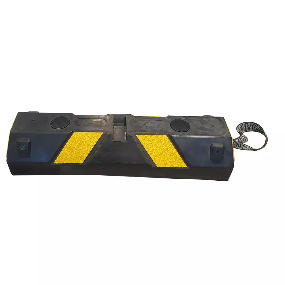 RS PRO Speed Bump 150x100x500 mm Rubber Yellow/Black 20 mm, 2847246