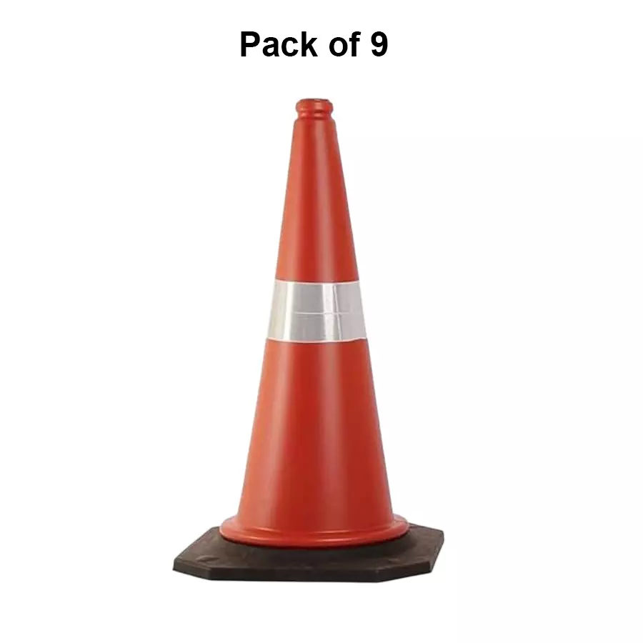 generic-road-traffic-cone-reflective-tape-plastic-high-visibility-lightweight-red-tc-21vt-gv54-9-pcs