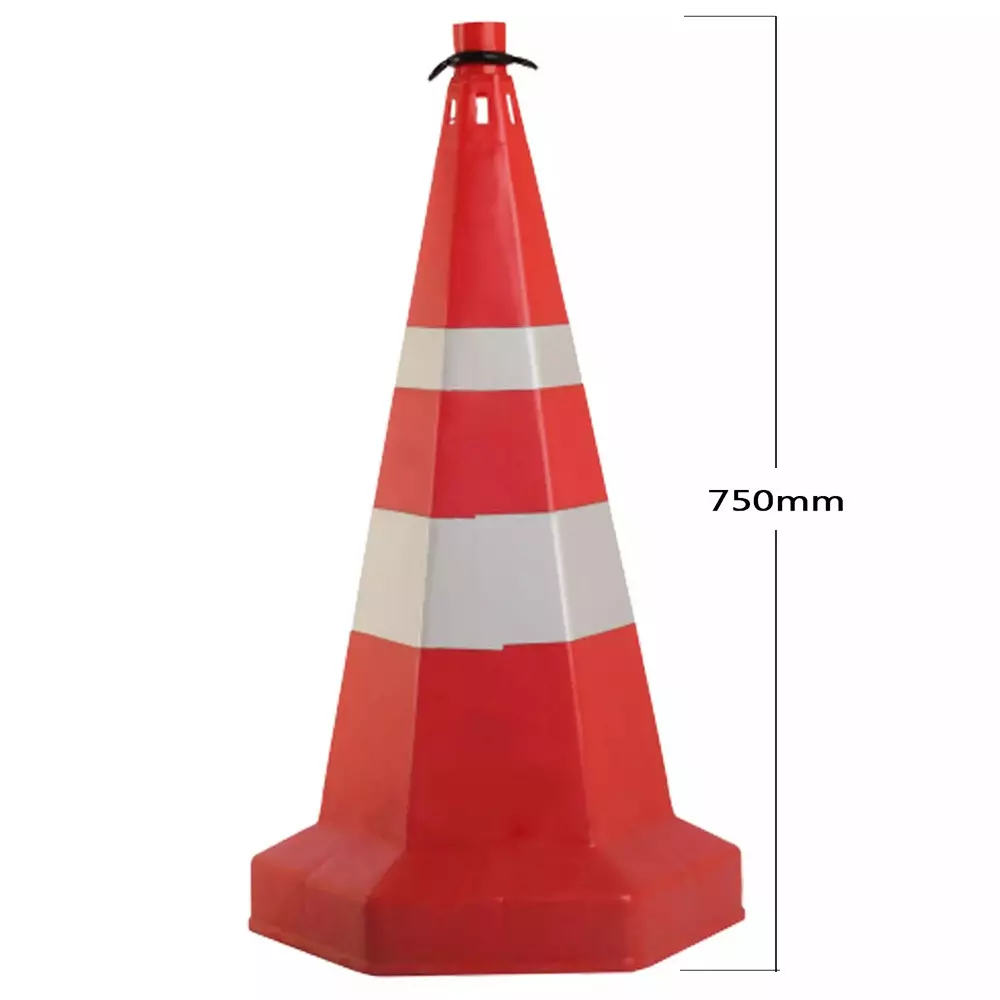 generic-road-traffic-safety-cone-with-4-mtr-chain-and-4-hooks-pack-of-4-pcs