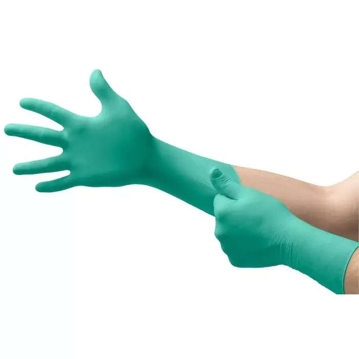Ansell Der mAShield 73-721 Green Neoprene Puncture Resistant Work Gloves Size 9 Polymer Coating, 73721090