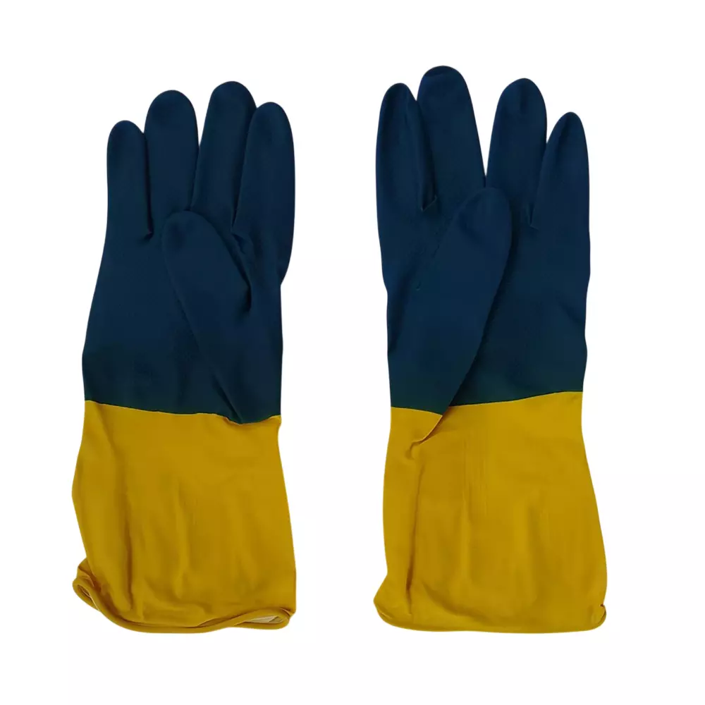 GENERIC Rubber Hand Gloves Full Fingered Multicolor XL Size