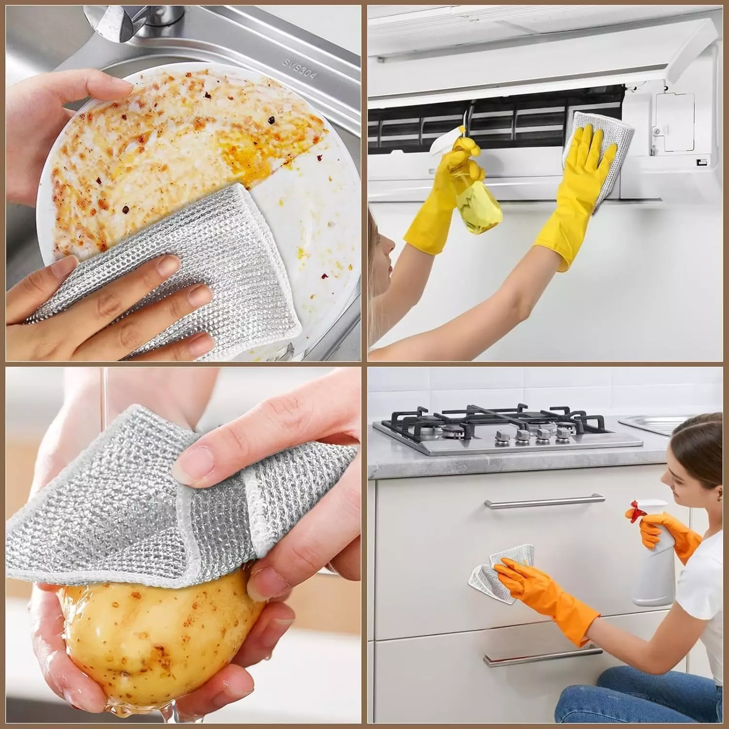Swavind Safety Hand Gloves Chemical Resistant Natural Rubber with Textured Grip Orange Free Size (Pack of 120 Pair)