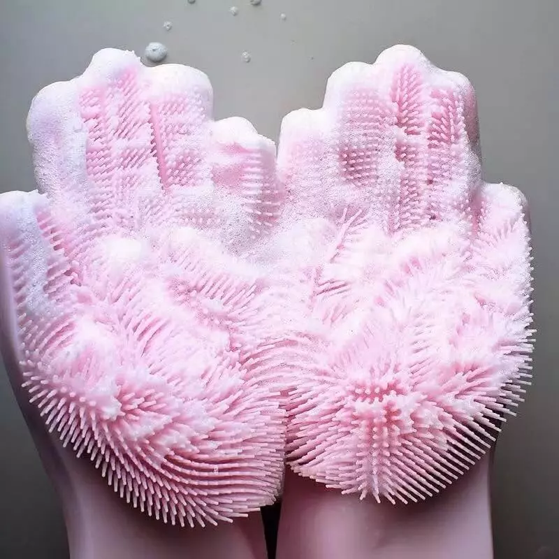 Swavind Safety Hand Gloves High-Quality Natural Rubber Textured Palm and Fingers Multicolour Free Size