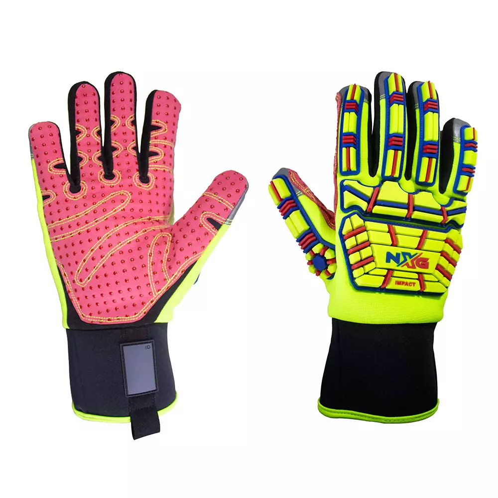 Glovetech Mechanics Gloves Uncoated Multi Colors XXL Size, ME 003 (Pack of 50 Pair)