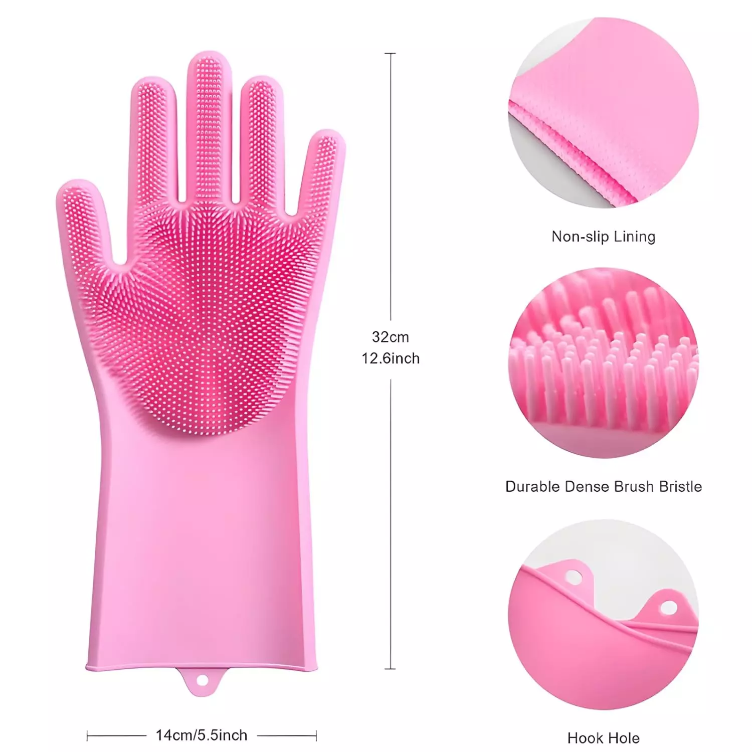 Swavind Safety Hand Gloves High-Quality Natural Rubber Textured Palm and Fingers Multicolour Free Size (Pack of 12 Pair)
