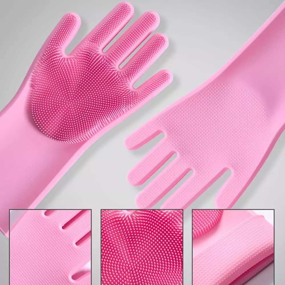 Swavind Safety Hand Gloves High-Quality Natural Rubber Textured Palm and Fingers Multicolour Free Size (Pack of 12 Pair)
