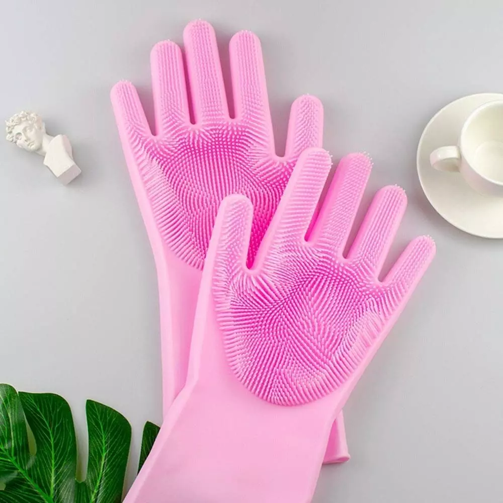 Swavind Safety Hand Gloves High-Quality Natural Rubber Textured Palm and Fingers Multicolour Free Size (Pack of 12 Pair)