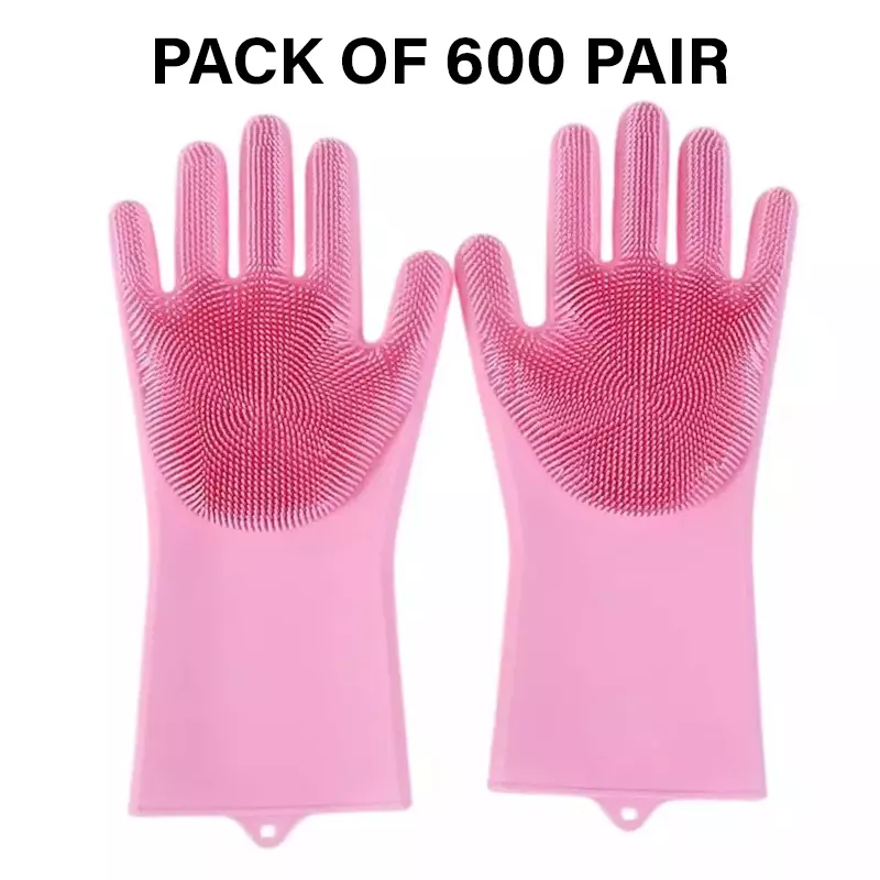 Swavind Safety Hand Gloves High-Quality Natural Rubber Textured Palm and Fingers Multicolour Free Size (Pack of 600 Pair)