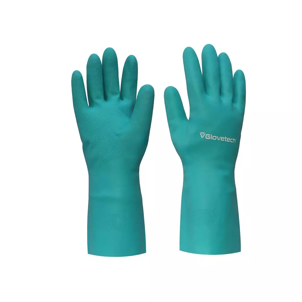 Glovetech Chemical Resistant Gloves Full Coated Teal 3XL Size, CHE 002 (Pack of 180 Pair)