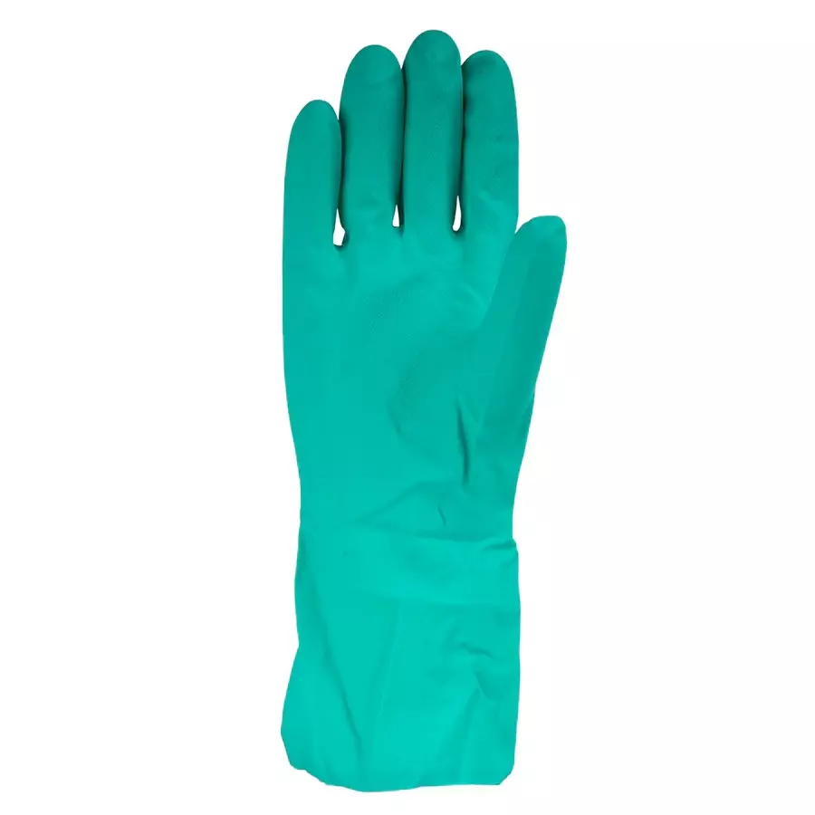 mallcom-chemical-resistant-nitrile-safety-gloves-flock-lined-green-l-size-with-raised-diamond-grip-nf153g-pack-of-4-pcs