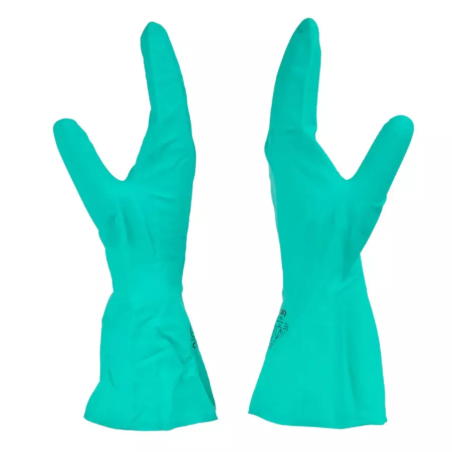 mallcom-chemical-resistant-nitrile-safety-gloves-flock-lined-green-m-size-with-raised-diamond-grip-nf153g-pack-of-4-pcs