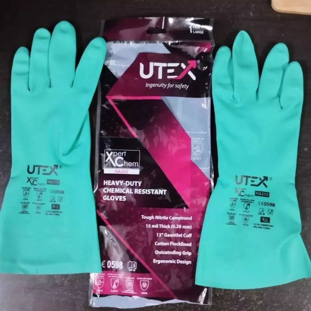utex-xpert-chem-safety-hand-gloves-green-330-mm-length-m-size-nitrile-rubber-for-industrial-use-ha205-pack-of-24-pair