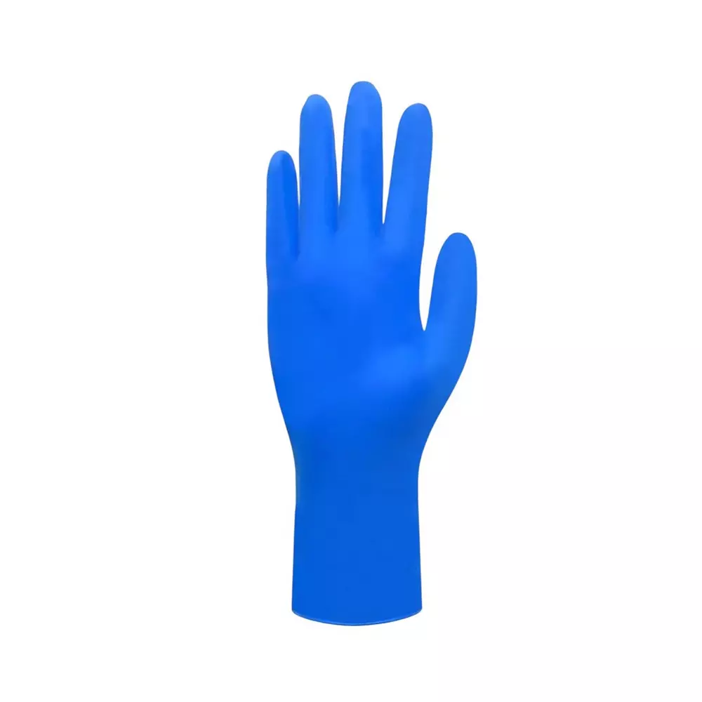 karam-safety-gloves-nitrile-blue-l-size-245-mm-length-for-hand-safety-hs502-pack-of-100-pair