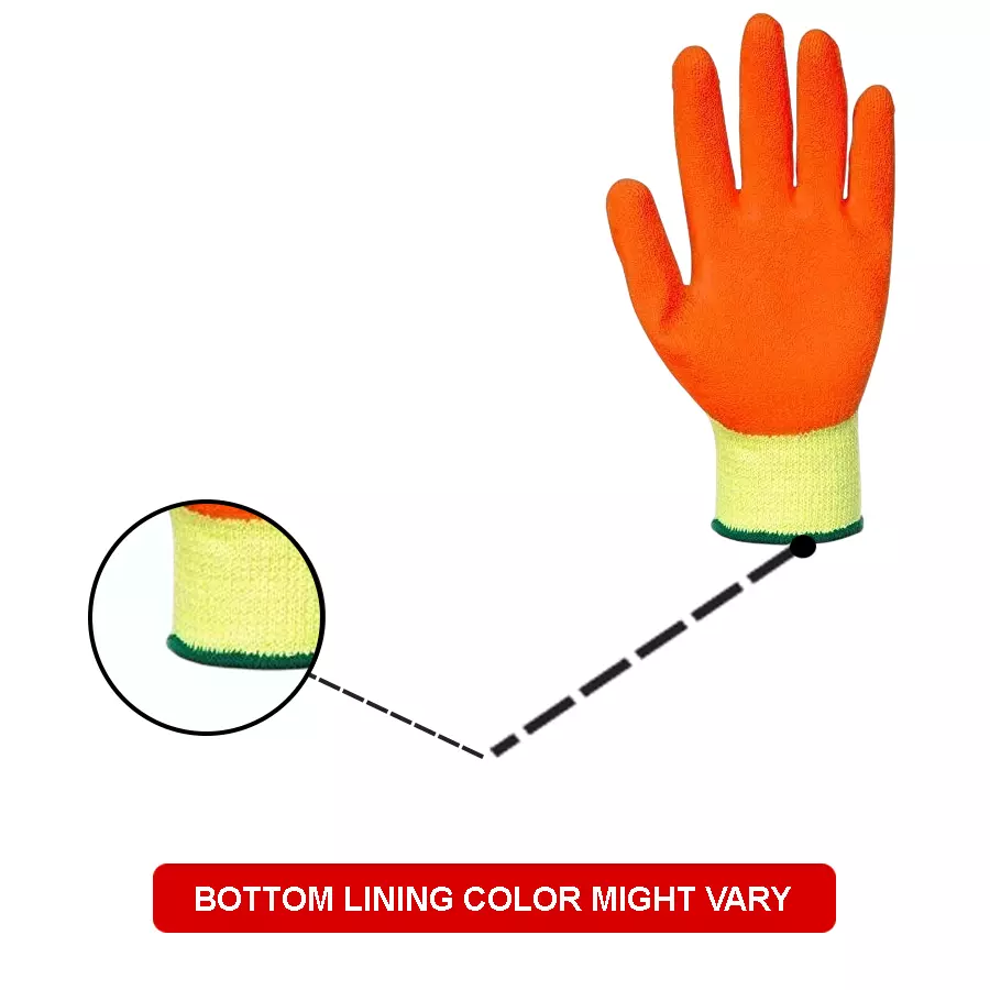 GENERIC Cut Resistant Gloves Nylon Oraneg Free Size (Pack of 50)