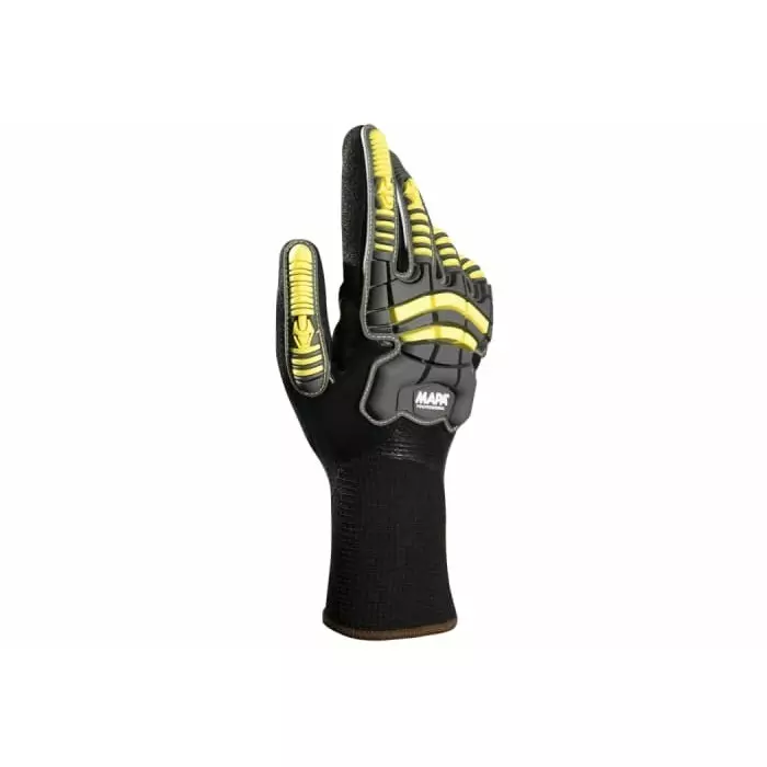 Mapa EXONIT 852 Black Grey Yellow Nitrile Abrasion Resistant Cut Resistant General Purpose Puncture Resistant, 34852019