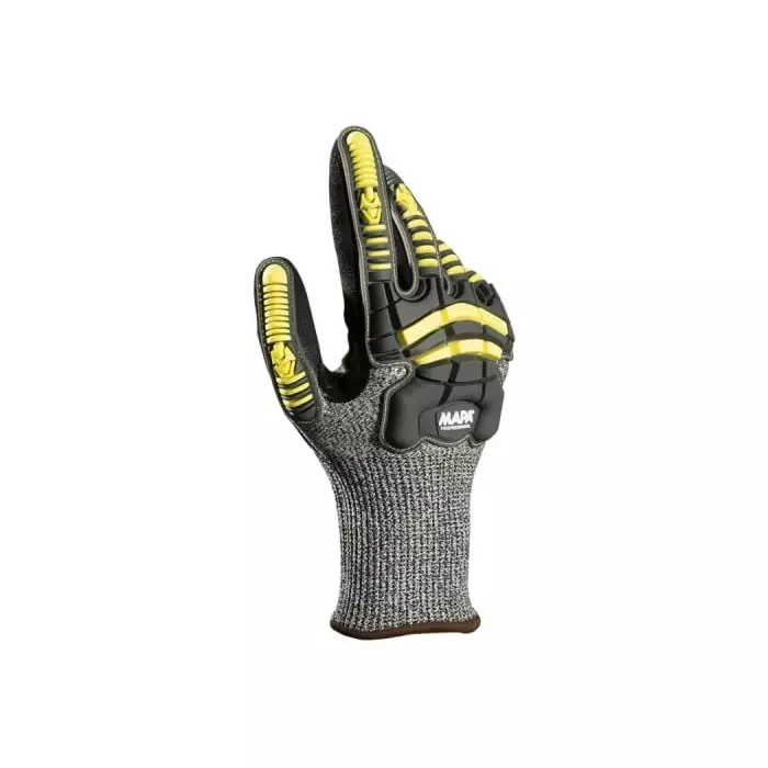 Mapa EXONIT 853 Black Grey Yellow Nitrile Abrasion Resistant Cut Resistant General Purpose Puncture Resistant, 34853019
