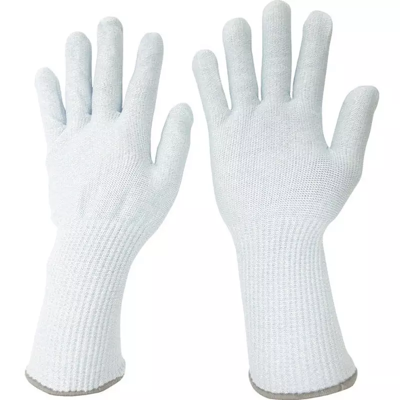 MIDORI Cut Resistance Gloves Blue L Size 20.0 cm Palm Circumference, CUT GUARD-F102LONG-L