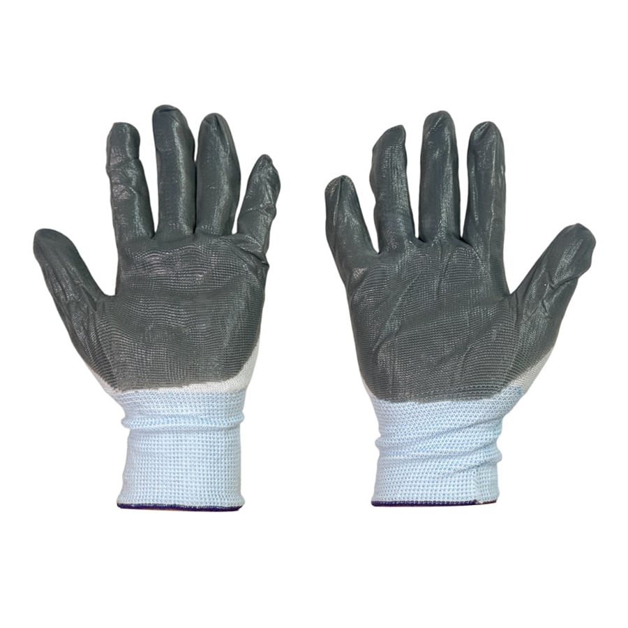 GENERIC White and Grey Standard Cut Resistant Gloves, (Pack of 12)