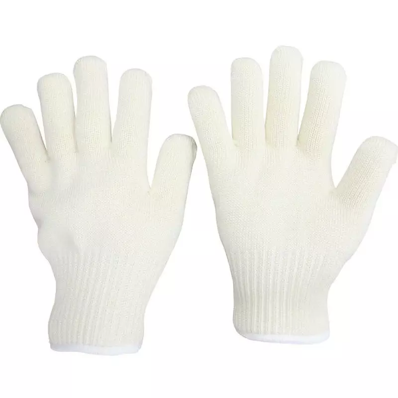 MIDORI Heat Resistant Gloves Yellow-white S Size 22.0 cm Palm Circumference, M-AR101-S