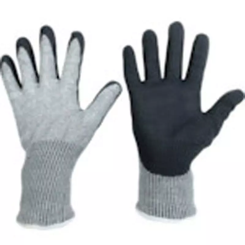 MIDORI Cut Resistance Gloves Gray / Black S Size 17.2 cm Palm Circumference, CUT GUARD-F130-S