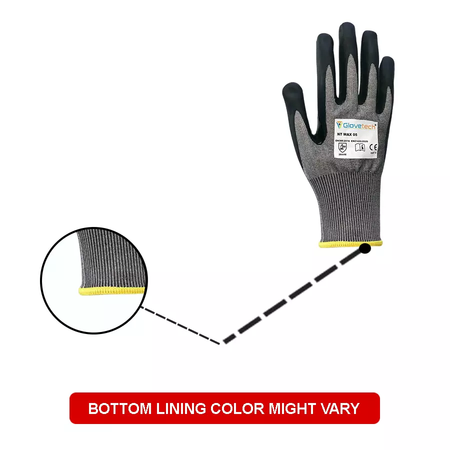glovetech-ultra-thin-nitrile-palm-coated-cut-resistant-gloves-black-gray-xxl-size-nt-max-05-pack-of-180-pair