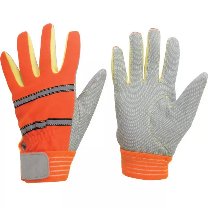 MIDORI Cut Resistance Gloves Orange 3L Size 23.0 cm Palm Circumference, MTK-500-OR-3L