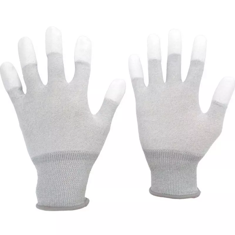 MIDORI Static Dissipative Gloves Gray L Size 19.0 cm Palm Circumference, MCG601N-L (Pack of 10 Pair)