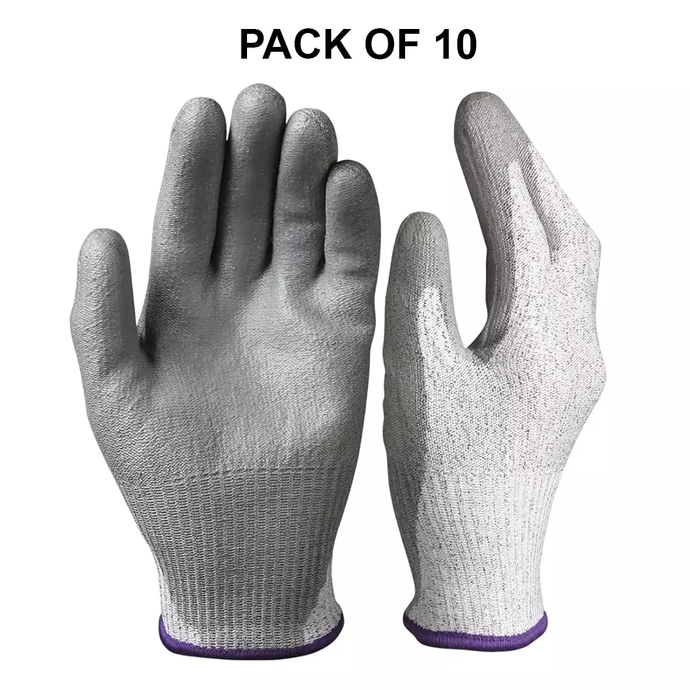 GENERIC Cut Resistant Gloves Gray (10 inch) 254 mm (Pack of 10)