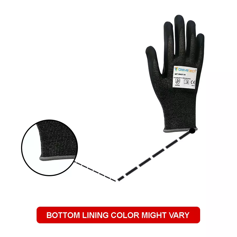 glovetech-ultra-thin-nitrile-palm-coated-cut-resistant-gloves-black-medium-size-18-gauge-nt-max-04-pack-of-180-pair