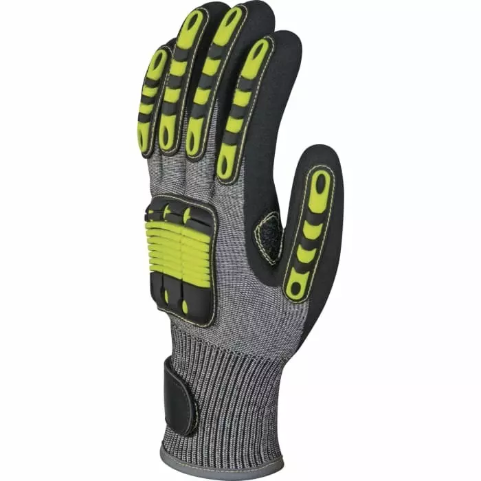 Delta Plus EOS Grey Nitrile Cut Resistant Gloves Size 9 Nitrile Coating, VV913JA09