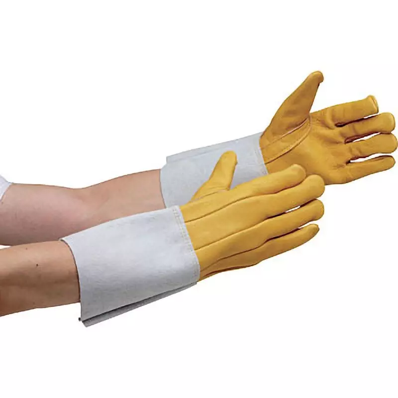 MIDORI Cowhide Gloves Free Size 25.0 cm Palm Circumference, MT-107D-5P