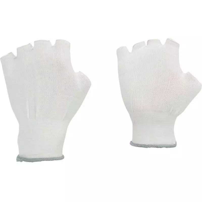 MIDORI Cut Resistance Gloves White L Size 19.0 cm Palm Circumference 0.6 mm Thickness 15 Gauge Nylon, MCG-703N-L (Pack of 10 Pair)