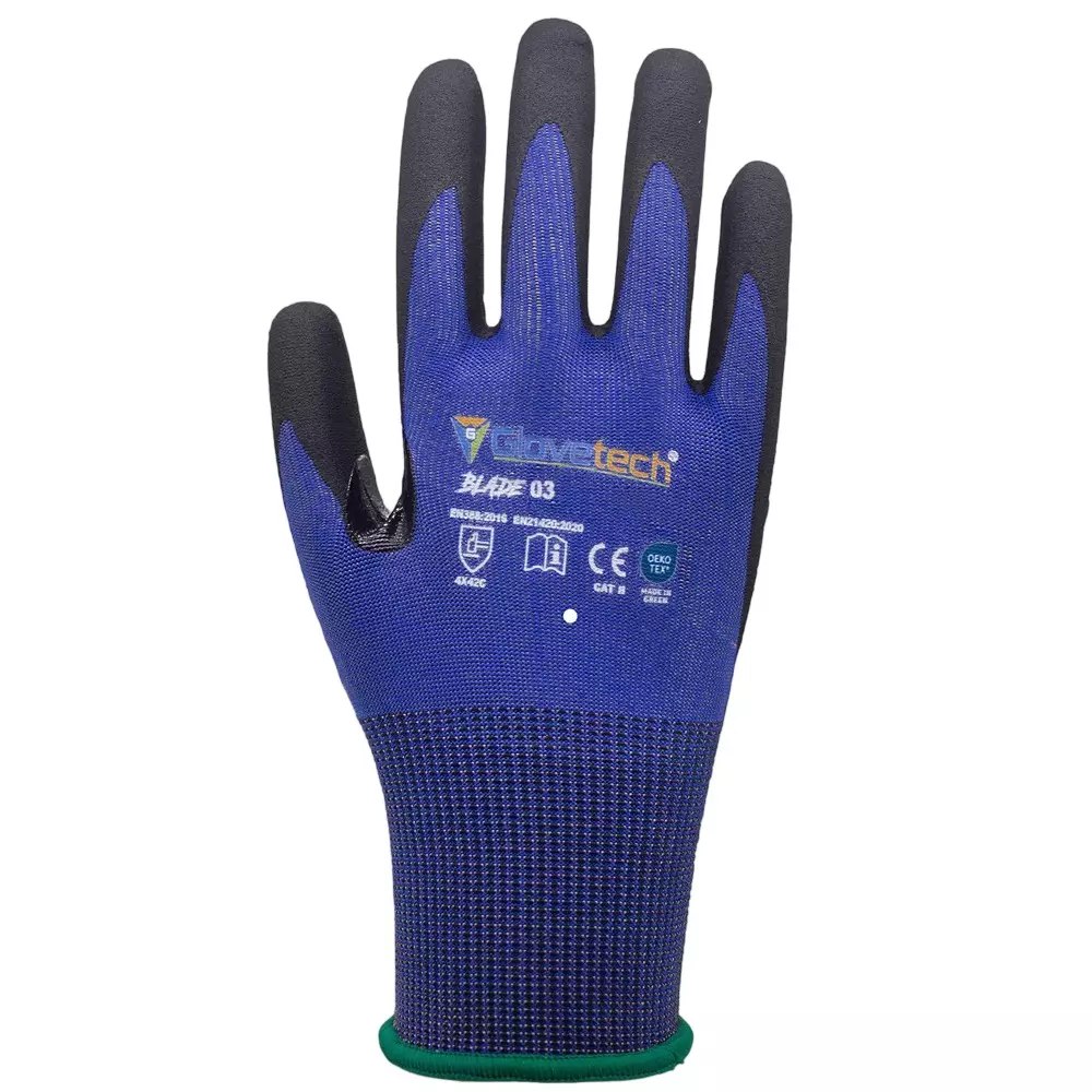 glovetech-cut-resistant-gloves-micro-foam-coated-black-blue-small-size-blade-03