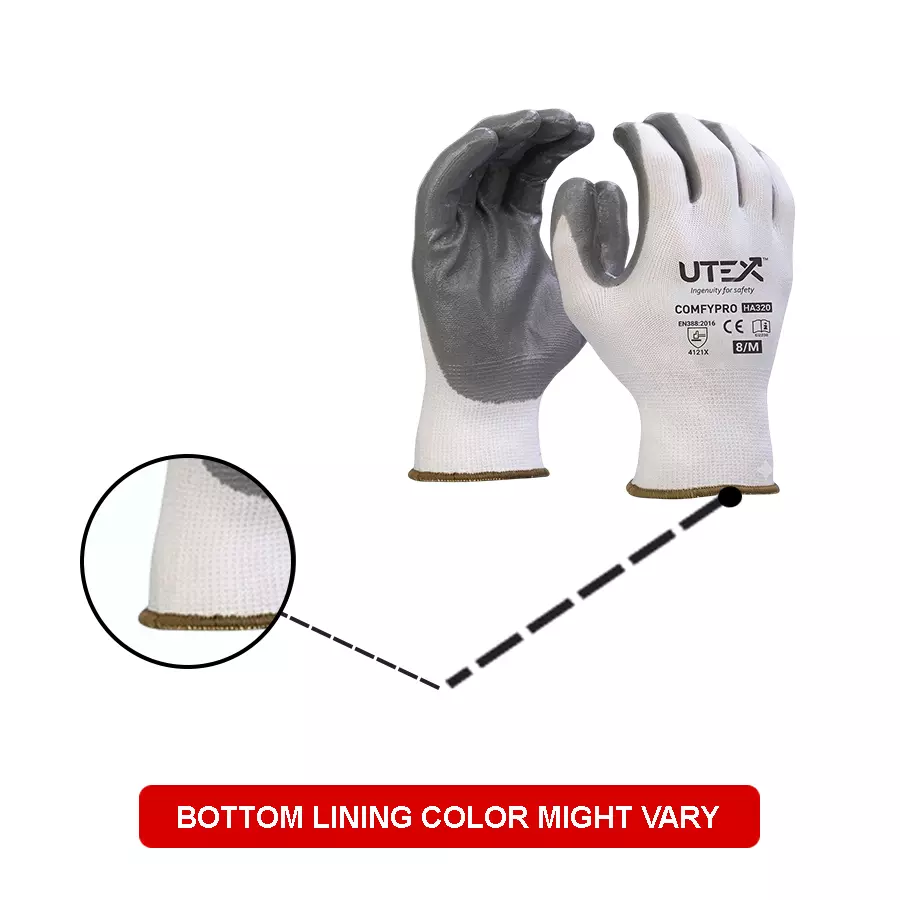 utex-comfypro-safety-hand-gloves-white-grey-cotton-linnig-material-l-size-polyester-for-industrial-use-ha207-pack-of-24-pair