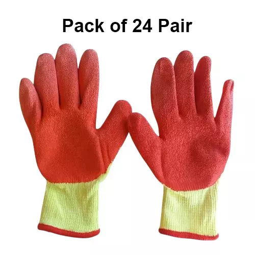 utex-comfypro-safety-hand-gloves-yellow-orange-l-size-latex-for-industrial-use-ha504-pack-of-24-pair