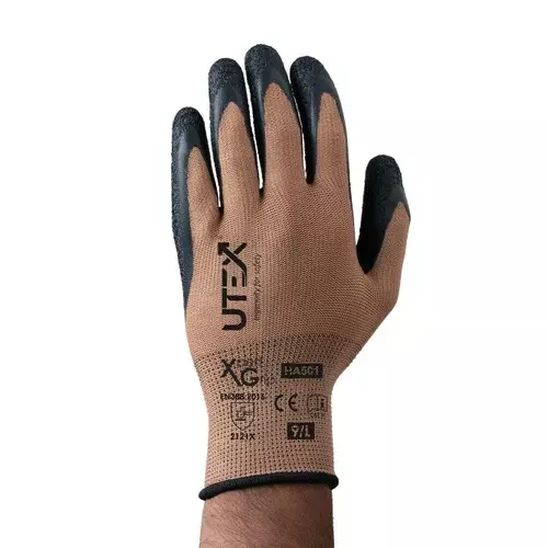 utex-xpert-grip-safety-hand-gloves-brown-black-m-size-latex-for-industrial-use-ha501-pack-of-24-pair