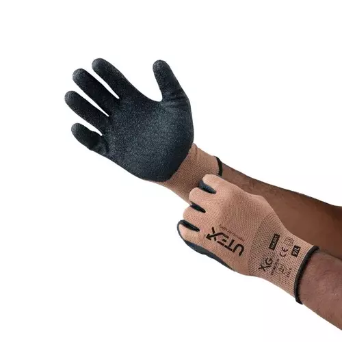 utex-xpert-grip-safety-hand-gloves-brown-black-m-size-latex-for-industrial-use-ha501-pack-of-24-pair