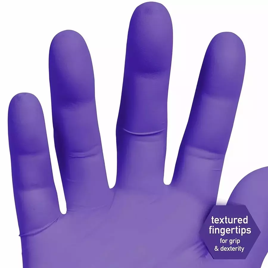 Kimberly-Clark Kimtech 9.5in (M) Food Grade Purple Nitrile Exam Gloves,KC-55082(Pack of 100 Pcs)