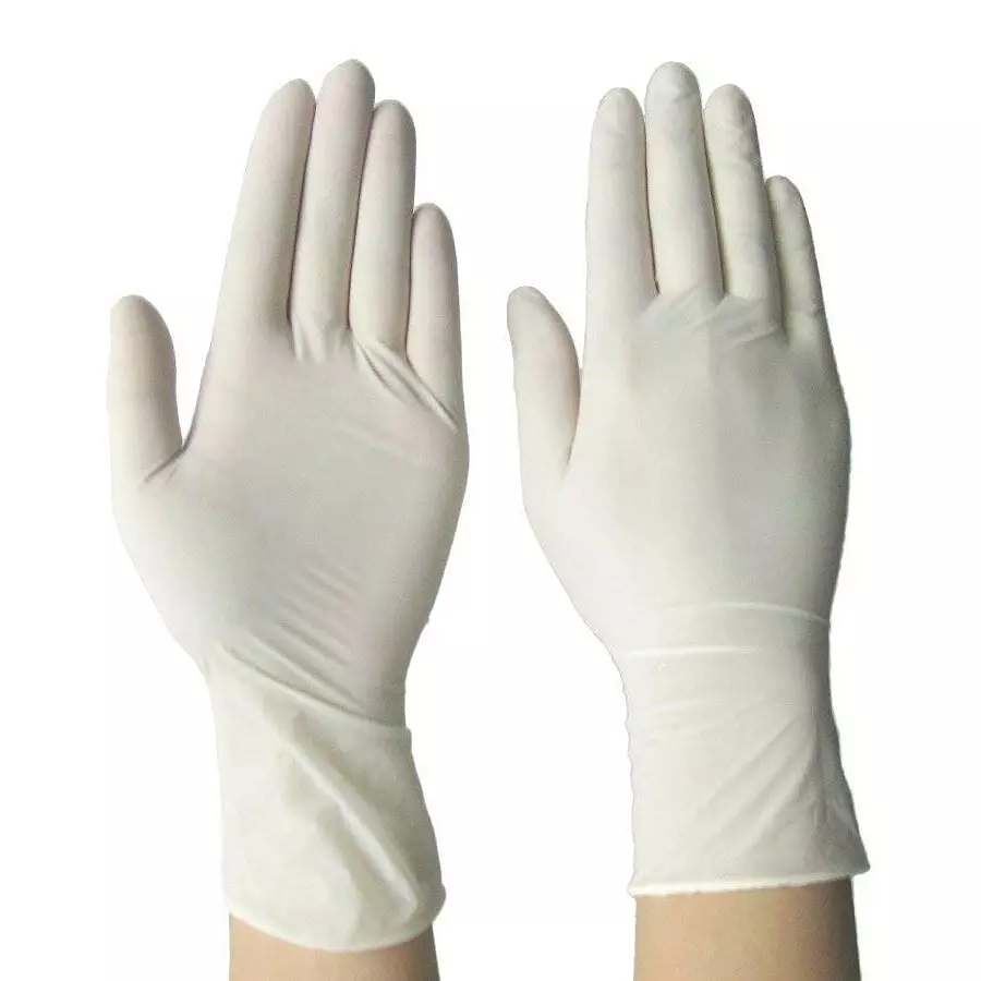 3P Latex Examination Hand Gloves Left, Right Hand Orientation White for Surgical or General Medical Use (Pack of 1750 Pairs)