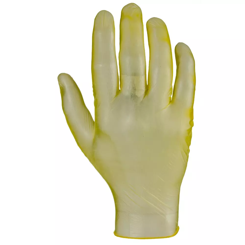 RS PRO Disposable Gloves Nitrile S 200 Gloves Yellow Powder Free, 2458986 (Pack of 100)