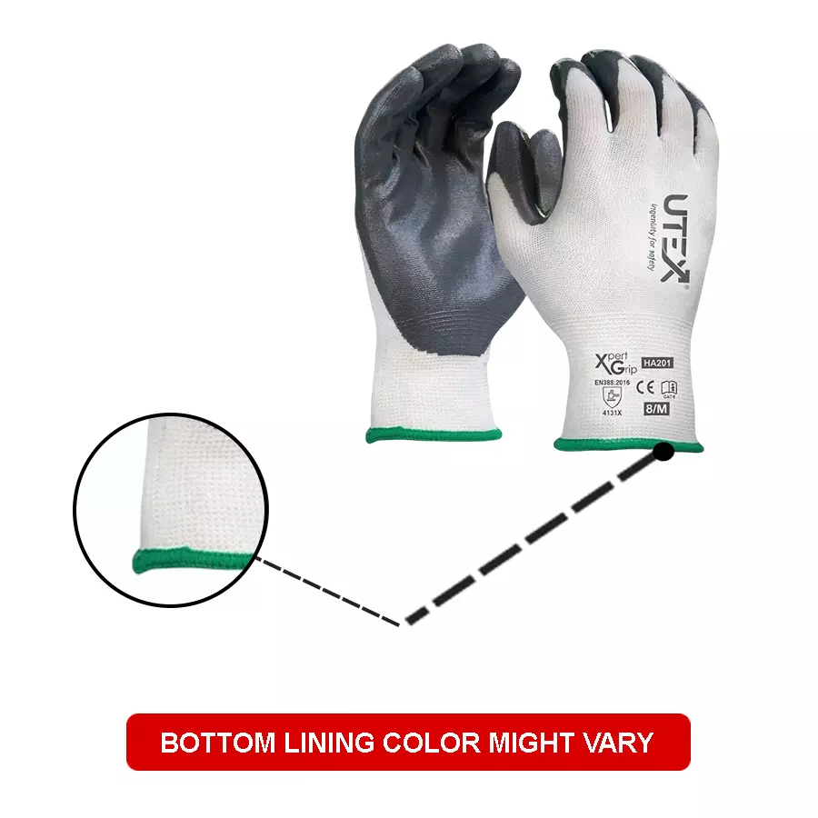 utex-xpert-grip-safety-hand-gloves-white-grey-l-size-nitrile-for-industrial-use-ha201-pack-of-24-pair