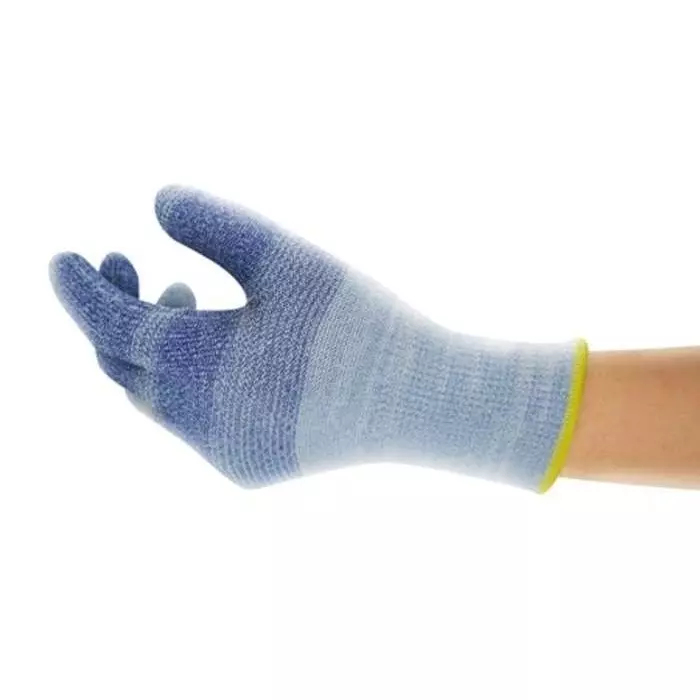 Ansell HyFlex 74-718 Blue Dyneema Nylon Cut Resistant Work Gloves Size 8, 74718080