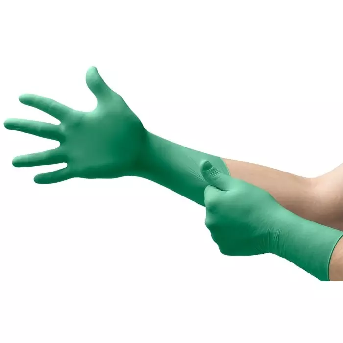 Ansell TouchNTuff 73-701 Green Neoprene Puncture Resistant Work Gloves Size 8.5, 73701085