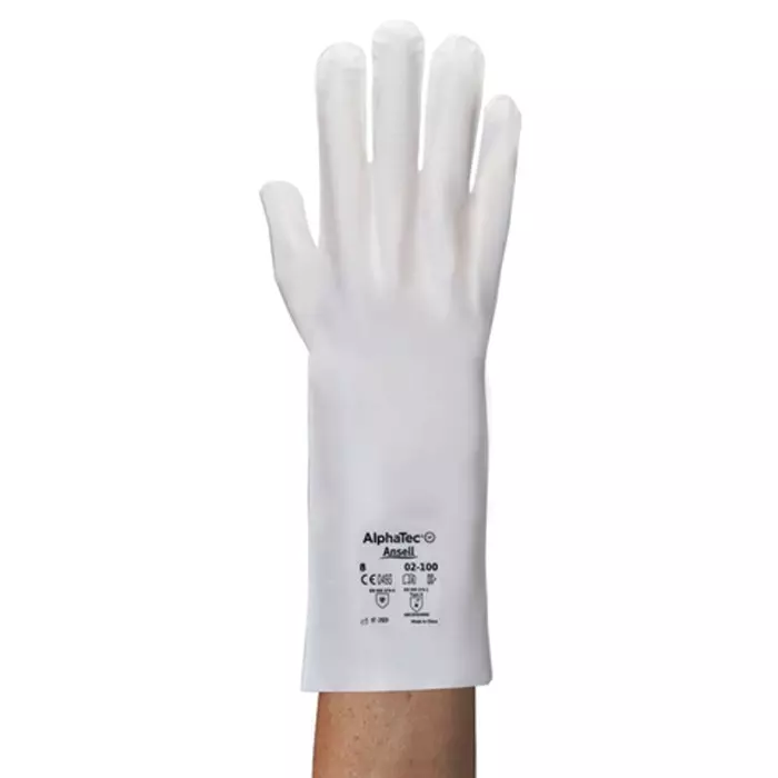 Ansell AlphaTec 02-100 White LLDPE Laminated Film Chemical Resistant Gloves Size 11, 2100110