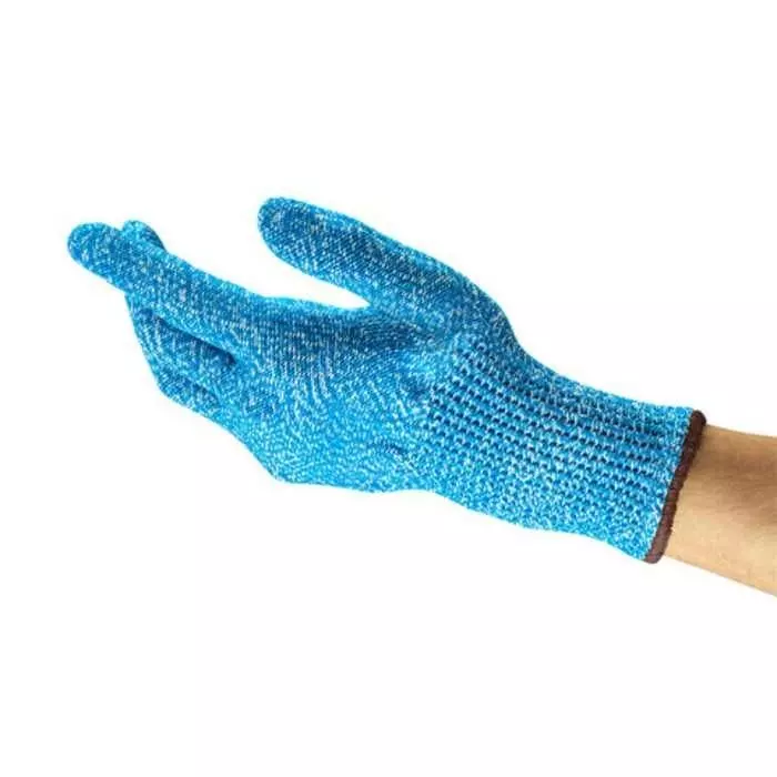 Ansell HyFlex 74-500 Blue HPPE Polyester Abrasion Resistant Cut Resistant Work Gloves Size 6, 74500060