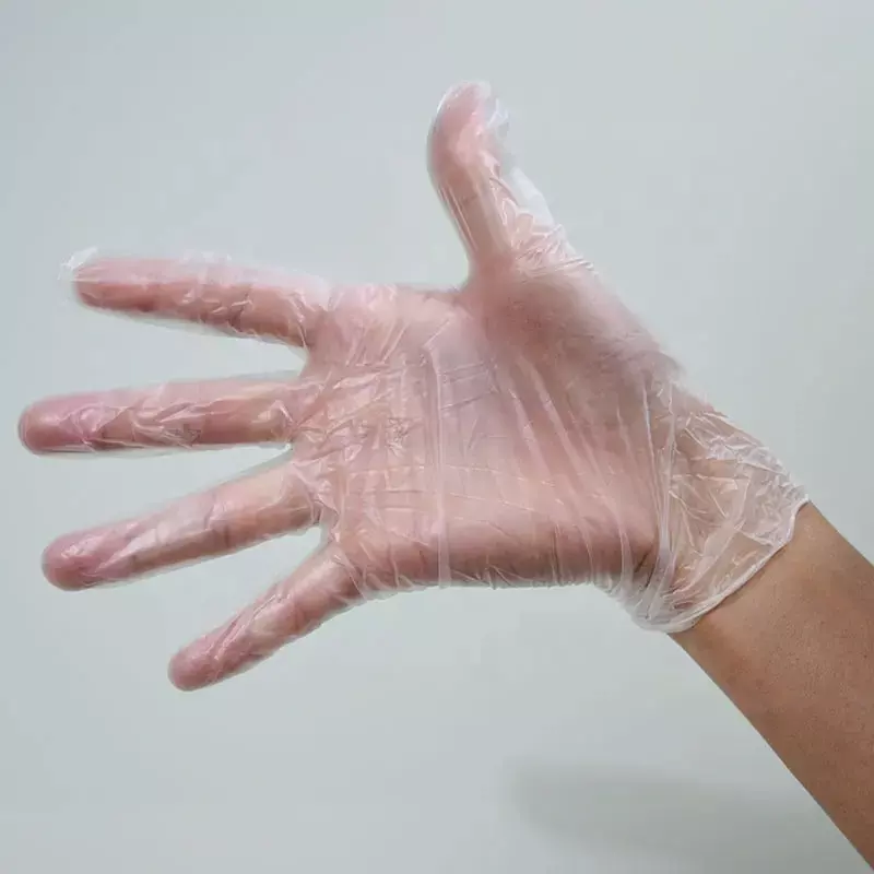 3P Vinyl Examination Hand Gloves Left, Right Hand Orientation Transparent for Food & Cooking (Pack of 750 Pairs)