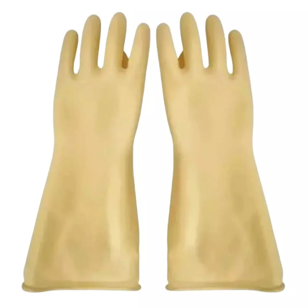 Angelsafe Full Fingered Electrical Hand Gloves 33 Kva Voltage Capacity Free Size