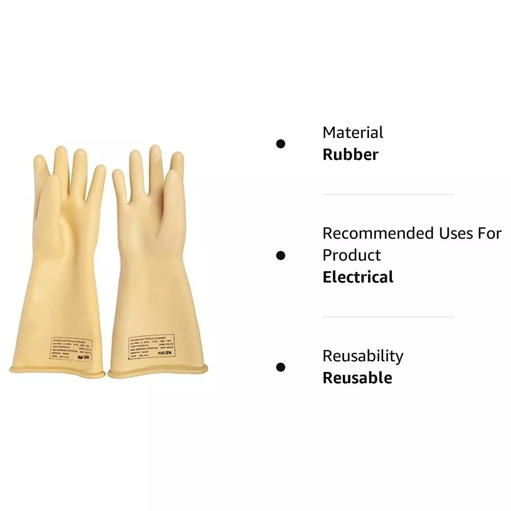 angelsafe-33-kva-electrical-gloves-insulated-rubber-body-free-size-cream-color-for-protection-from-high-voltage-electric-shocks-pack-of-5-pair